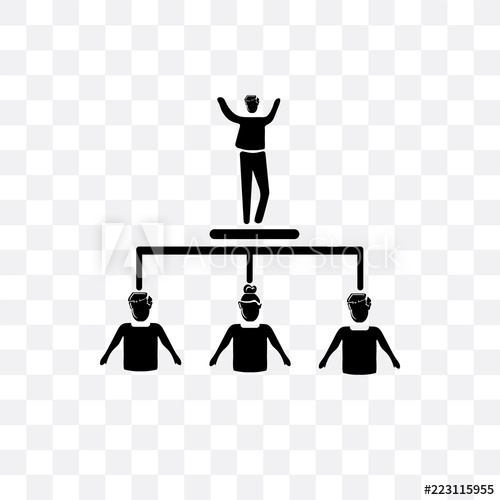 500x500 Team Leader Icon Isolated On Transparent Background Simple