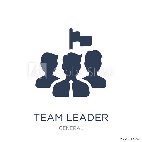 500x500 Team Leader Icon Trendy Flat Vector Team Leader Icon On White