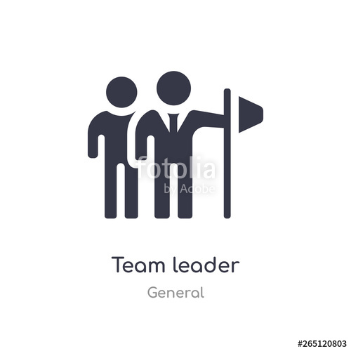 500x500 Team Leader Icon Isolated Team Leader Icon Vector Illustration