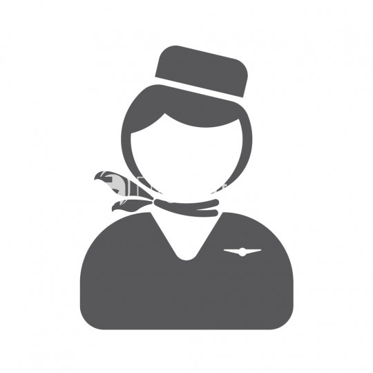 540x540 Female Crew Member Icon Flightstock