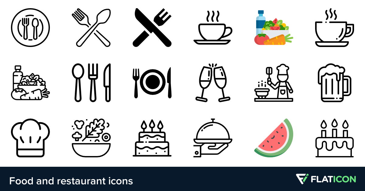 1200x630 Food And Restaurant Icons