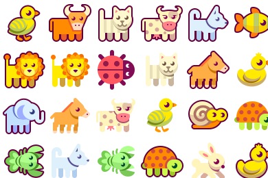 390x260 Animals Icons