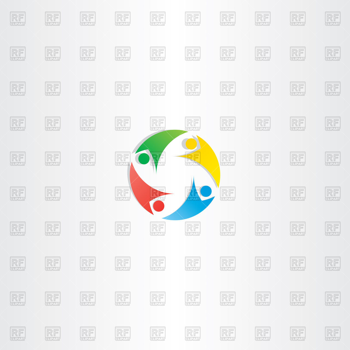 1200x1200 People Circle Teamwork Icon Vector Image Of Icons And Emblems