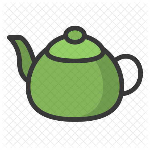 512x512 Teapot Icon Of Colored Outline Style
