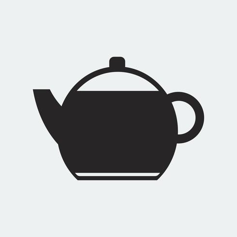 490x490 Black Plain Teapot Icon Illustration