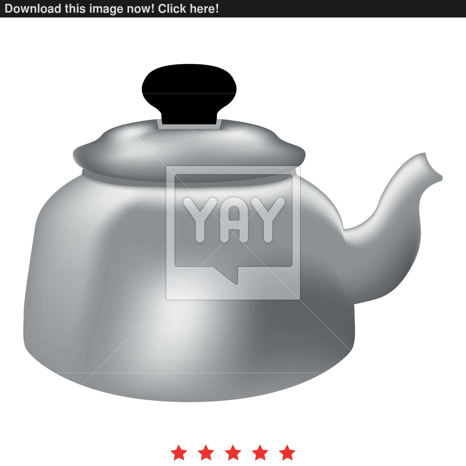 1600x1600 Teapot Icon Illustration Color Fill Style Vector