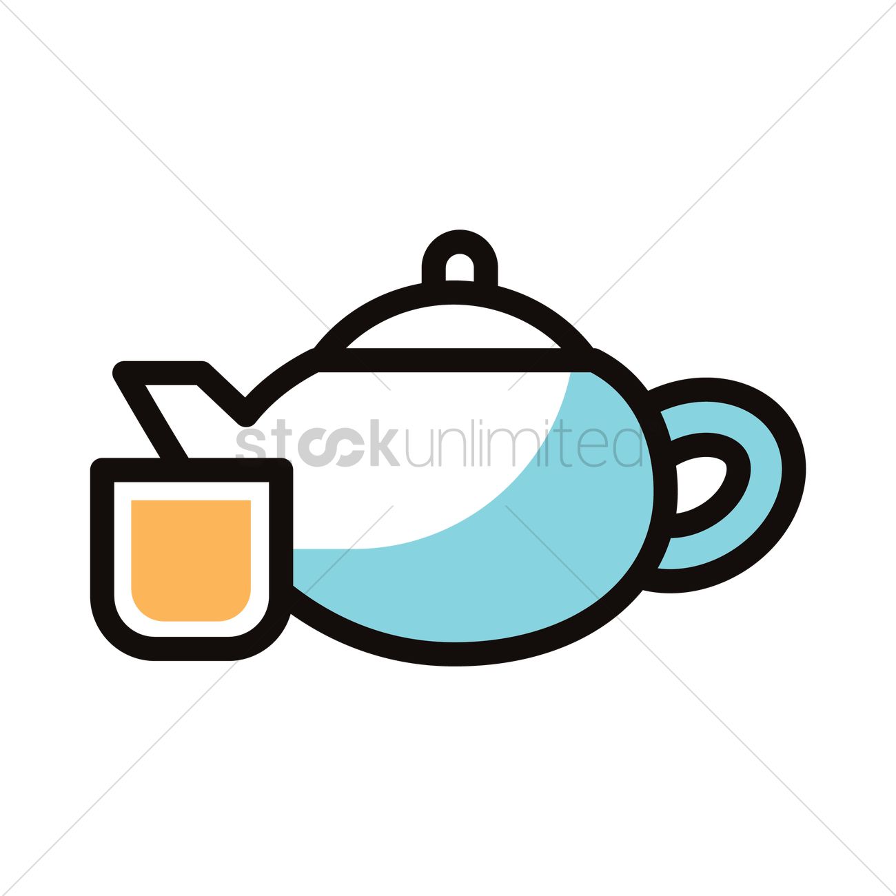 1300x1300 Teapot Icon Vector Image