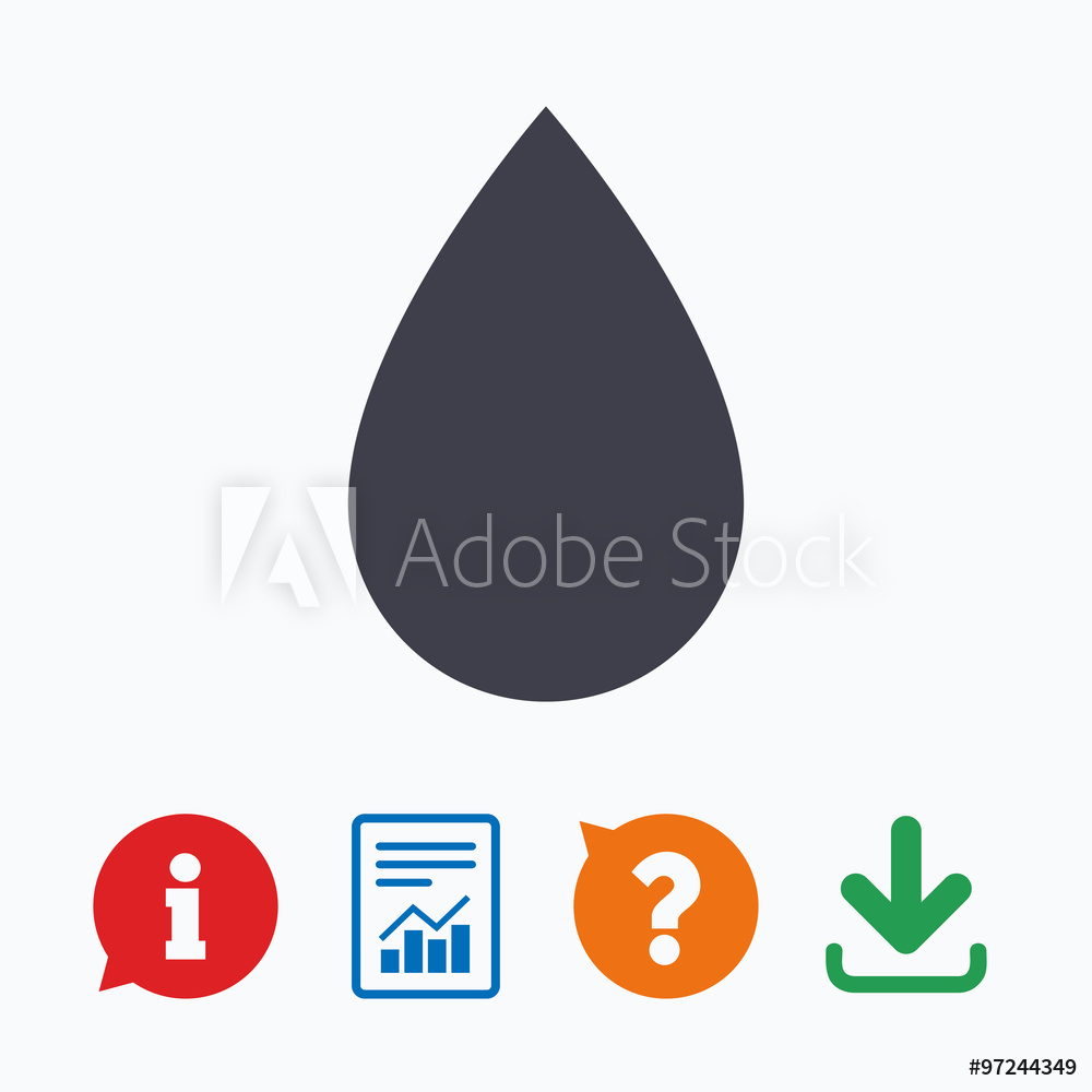 1000x1000 Fotografie, Obraz Water Drop Sign Icon Tear Symbol Posters Cz