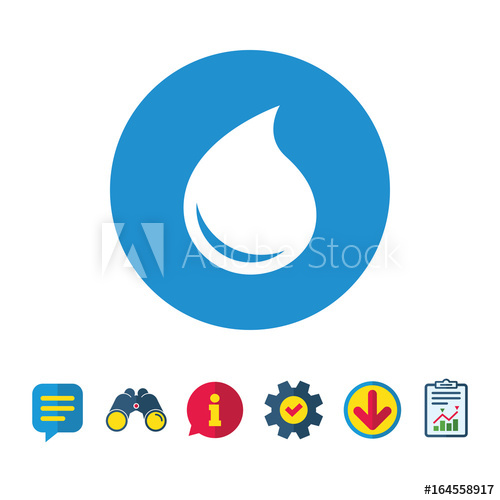 500x500 Water Drop Sign Icon Tear Symbol Information, Report And Speech