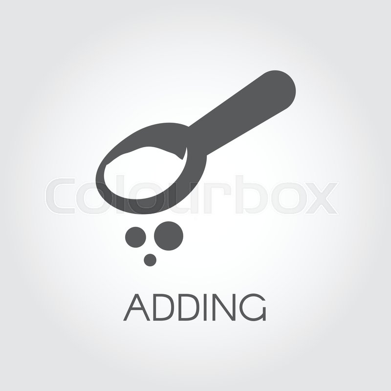 800x800 Teaspoon Or Tablespoon With Abstract Stock Vector Colourbox