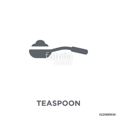 500x500 Teaspoon Icon From Kitchen Collection Stock Image And Royalty