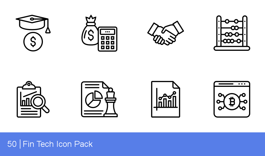896x528 Download Fin Tech Icon Pack