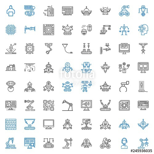 500x500 Tech Icons Set Stock Image And Royalty Free Vector