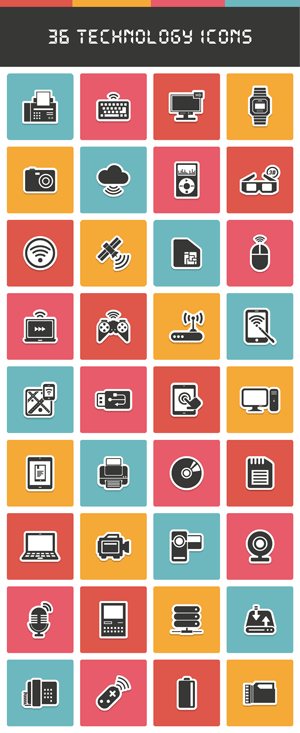 300x733 Free Technology Icons