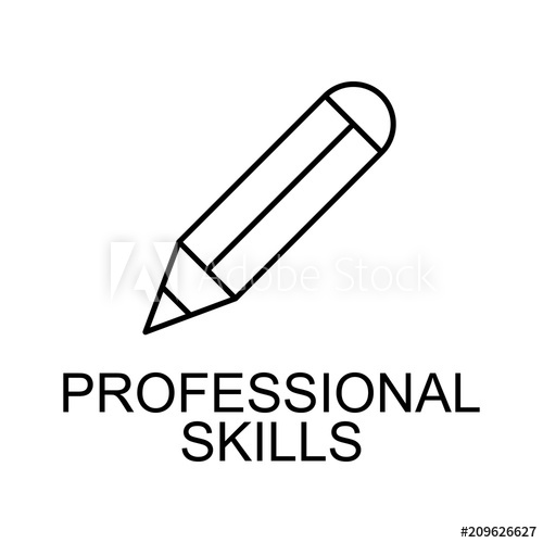 500x500 Professional Skills Line Icon Element Of Human Resources Signs