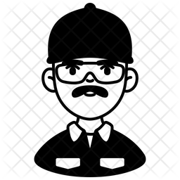 256x256 Technician Icon Of Glyph Style