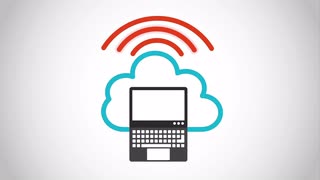 320x180 Technology Icon Design, Video Animation Motion Background