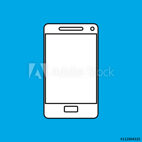 500x500 Smartphone Design Technology Icon Isolated Illustration Vector