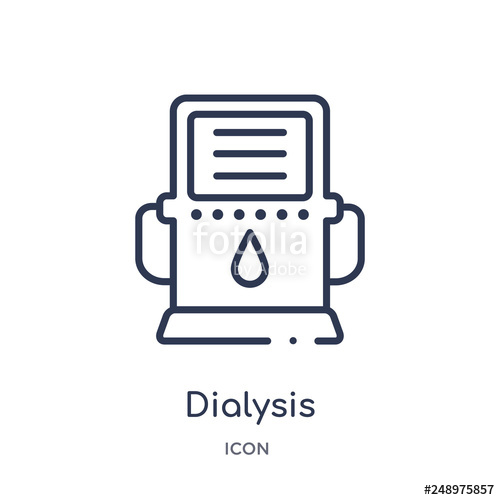 500x500 Dialysis Icon Vector On White Background, Dialysis Trendy Filled