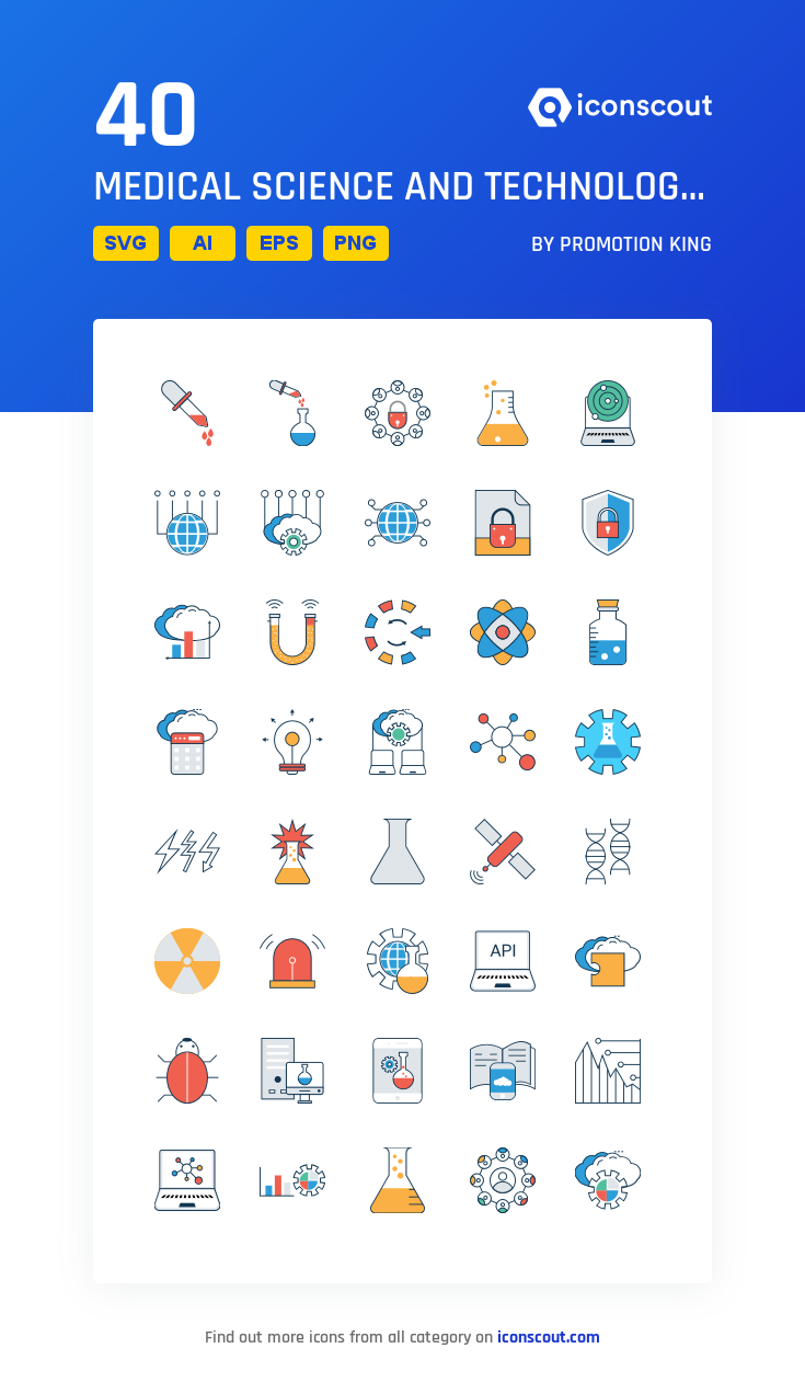 735x1272 Medical Science And Technology Icon Pack