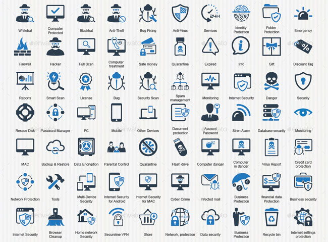 650x479 Technology Icon Set