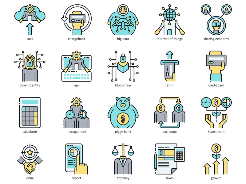 800x600 Finance Technology Icons