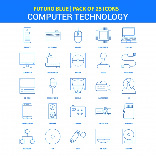 640x640 Computer Technology Icons Futuro Blue Icon Pack, Business, Cd
