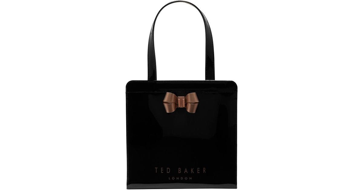 1200x630 Ted Baker Kriscon Bow Detail Small Icon Bag In Black