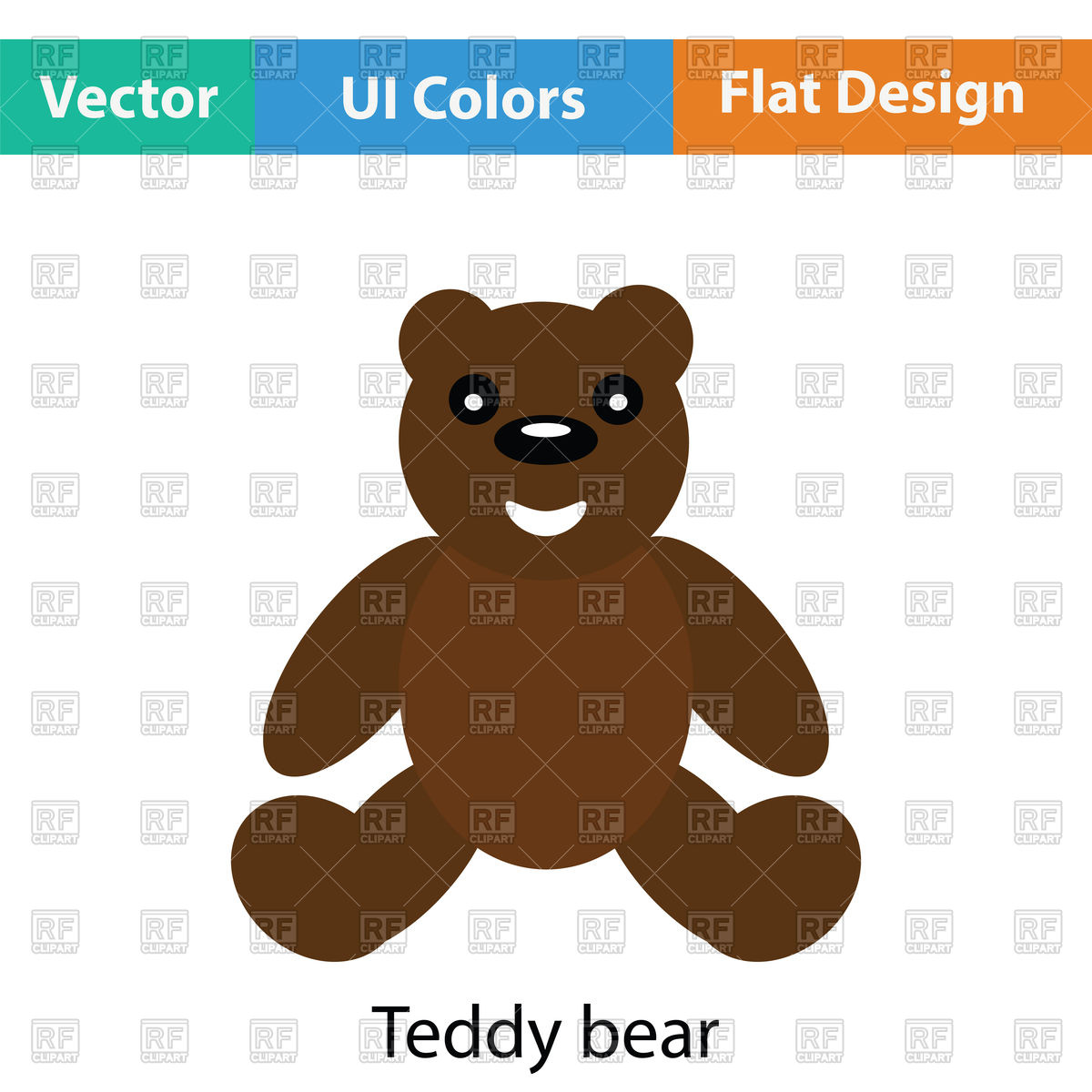 1200x1200 Teddy Bear Icon In Ui Colors Vector Image Of Icons And Emblems