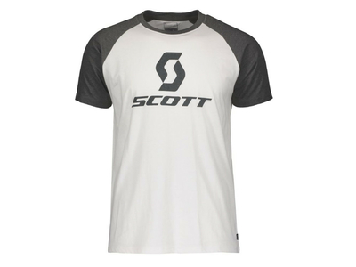 400x300 Scott T Shirt Tee Icon Raglan White Dark Grey Melange, Ampeu