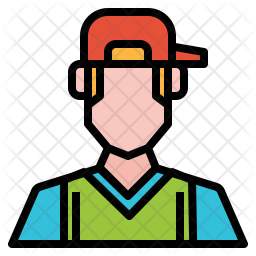 256x256 Teen Icon Of Colored Outline Style