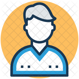 256x256 Teenager Icon Of Colored Outline Style