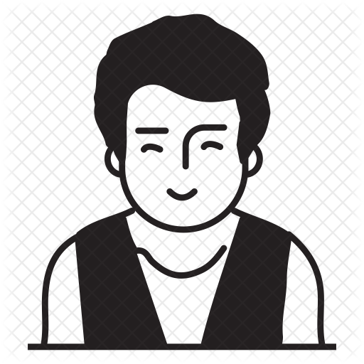 512x512 Teenager Icon Of Glyph Style