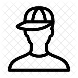 256x256 Teenager Icon Of Line Style