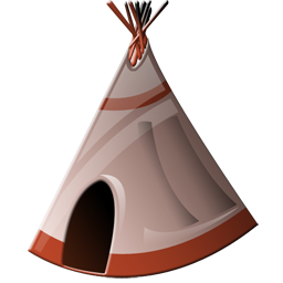 256x256 Teepee Icon Wild West Iconset Iconshock