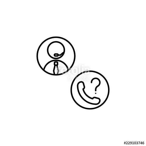 500x500 Telecommunication Problem Solving Icon Element