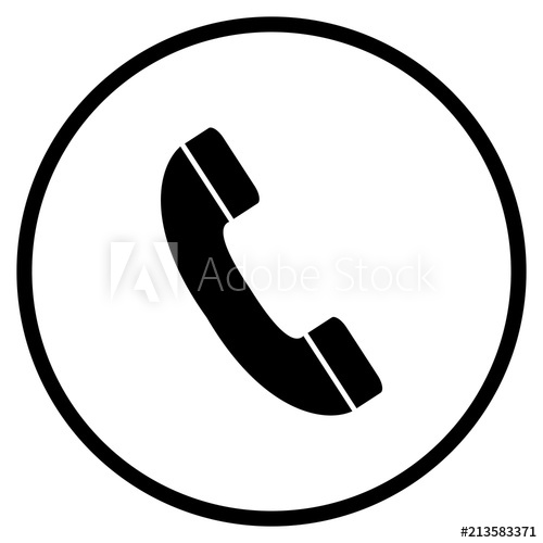 500x500 Telefon Icon Im Kreis
