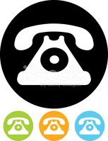 153x199 Vector Icon Telephone Stock Vektorgrafiken