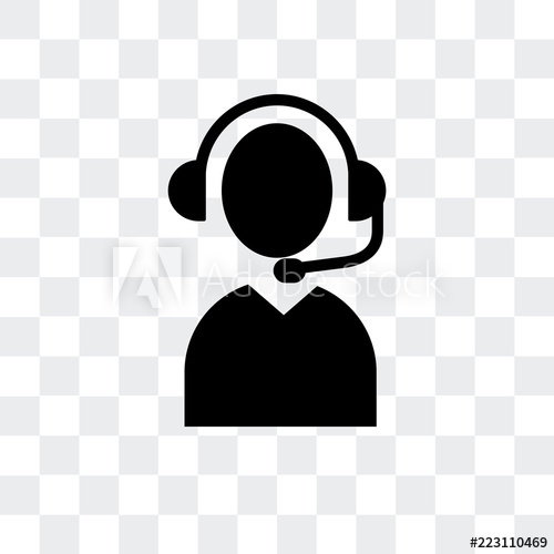 500x500 Telemarketer Icon Isolated On Transparent Background Modern
