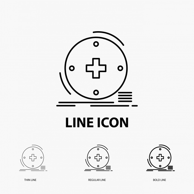 640x640 Clinical,digital,health,healthcare,telemedicine Icon In Thin, Aid