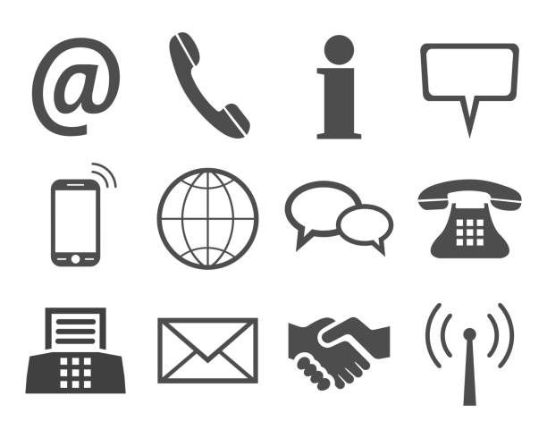 Telephone And Email Icon