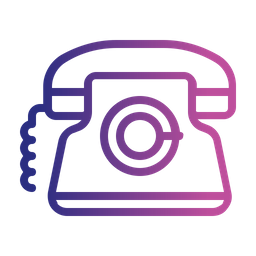 256x256 Telephone Icon Of Line Style