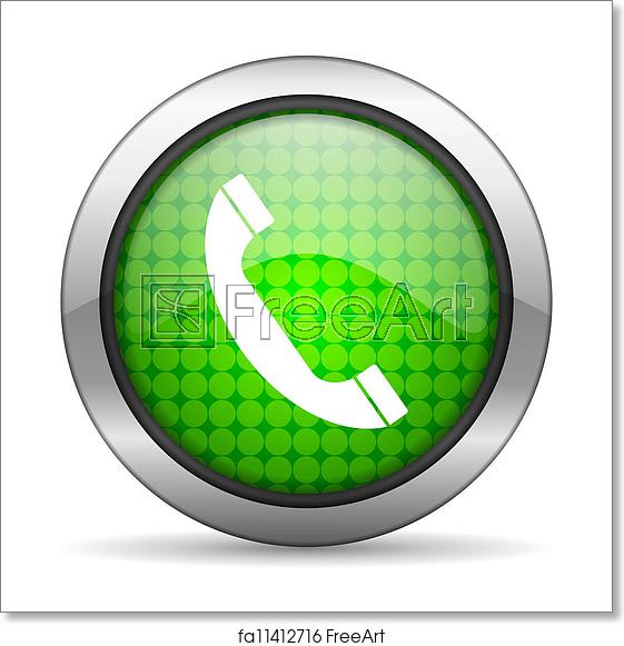 561x581 Free Art Print Of Telephone Icon Freeart