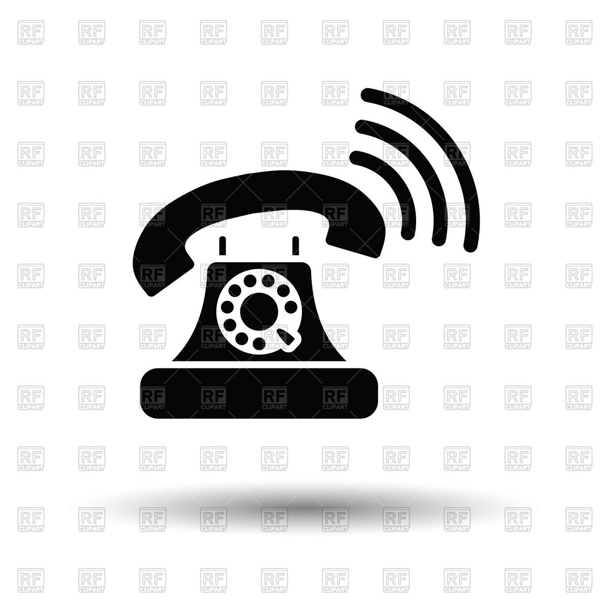 1200x1200 Old Telephone Icon Vector Image Of Icons And Emblems Angelp