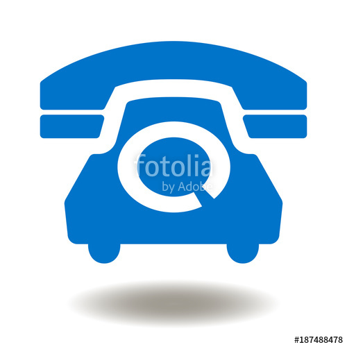 500x500 Telephone Icon Vector Support Service Illustration Call Phone