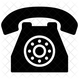 256x256 Telephone Icon Of Glyph Style