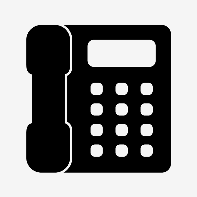 640x640 Vector Telephone Icon, Call, Contact, Phone Png And Vector