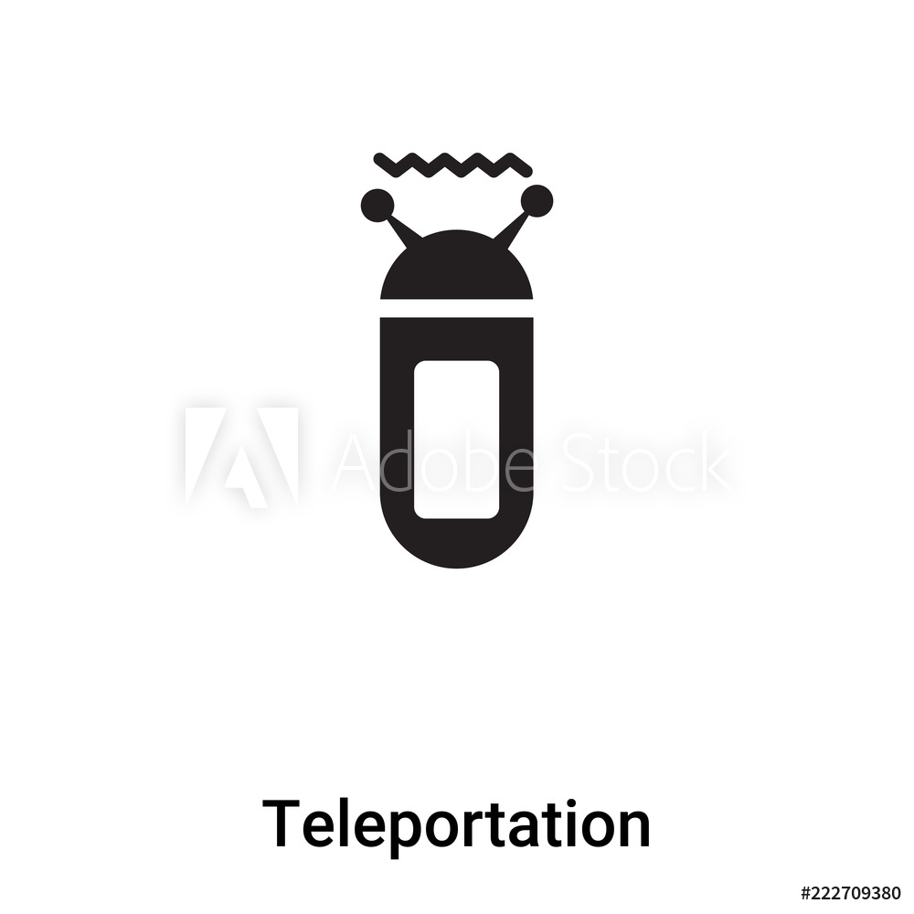 1000x1000 Photo Art Print Teleportation Icon Vector Isolated On White