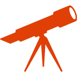 256x256 Soylent Red Telescope Icon