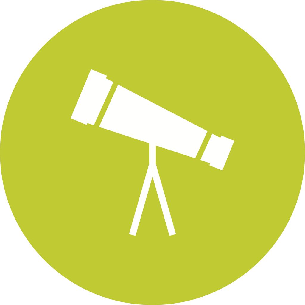 1024x1024 Telescope Flat Round Icon